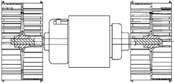 Ventilator habitaclu MAHLE AB 87 000P