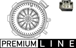 VENTILATOR HABITACLU MAHLE AB 89 000P - Compatibil cu MERCEDES-BENZ
