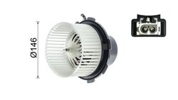 VENTILATOR HABITACLU MAHLE AB 89 000P - Compatibil cu MERCEDES-BENZ