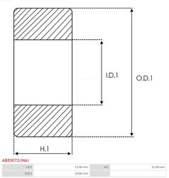 LAGAR AS-PL ABE9072(INA) - Piesa auto compatibila cu mai multe marci