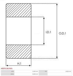 LAGAR AS-PL ABE9136(INA) - Piesa auto compatibila cu mai multe marci