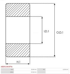 LAGAR AS-PL ABE9139(NTN) - Piesa auto compatibila cu mai multe marci
