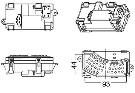 REGLAJ VENTILATOR HABITACLU MAHLE ABR 5 000S - Compatibil cu AUDI