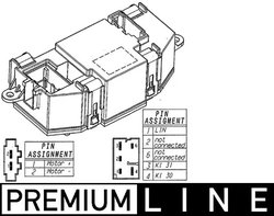 REGLAJ VENTILATOR HABITACLU MAHLE ABR 56 000P - Compatibil cu AUDI