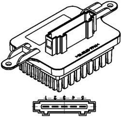 REGLAJ VENTILATOR HABITACLU MAHLE ABR 59 000P - Compatibil cu PEUGEOT