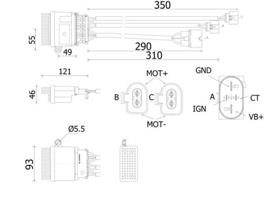 REGLAJ VENTILATOR HABITACLU MAHLE ABR 78 000S - Compatibil cu AUDI