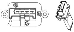 Rezistor ventilator habitaclu MAHLE ABR 88 000P