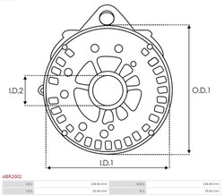 CAPAC PROTECTOR ALTERNATOR AS-PL ABR2002 - Piesa auto compatibila cu mai multe marci