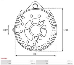 CAPAC PROTECTOR ALTERNATOR AS-PL ABR4005 - Piesa auto compatibila cu mai multe marci