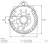 CAPAC PROTECTOR ALTERNATOR AS-PL ABR6007 - Piesa auto compatibila cu mai multe marci