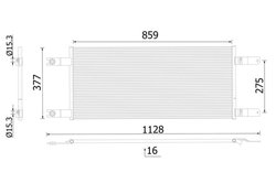 RADIATOR CLIMATIZARE MAHLE AC 1034 000S - Compatibil cu SCANIA