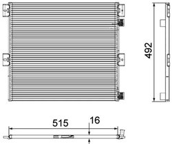 Radiator climatizare MAHLE AC 125 000P