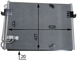 Radiator climatizare MAHLE AC 174 000S