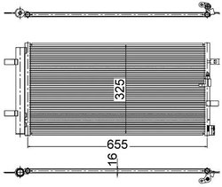 RADIATOR CLIMATIZARE MAHLE AC 2 000S - Compatibil cu AUDI, AUDI (FAW), PORSCHE, VW (SVW)