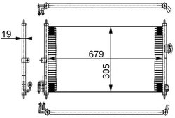 Radiator climatizare MAHLE AC 252 000S