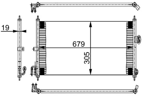 Radiator climatizare MAHLE AC 252 000S