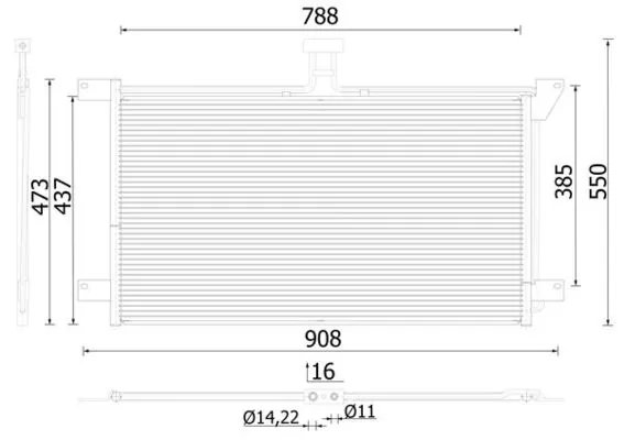 Radiator climatizare MAHLE AC 288 001S