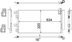 Radiator climatizare MAHLE AC 312 001S