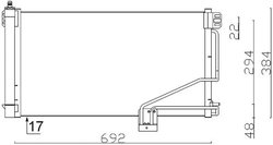 RADIATOR CLIMATIZARE MAHLE AC 347 001S - Compatibil cu MERCEDES-BENZ