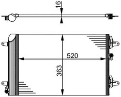 Radiator climatizare MAHLE AC 358 000S