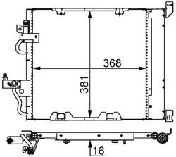 RADIATOR CLIMATIZARE MAHLE AC 376 000S - Compatibil cu OPEL, VAUXHALL
