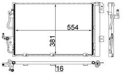 RADIATOR CLIMATIZARE MAHLE AC 377 001S - Compatibil cu OPEL, VAUXHALL