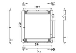 RADIATOR CLIMATIZARE MAHLE AC 387 000S - Compatibil cu HONDA