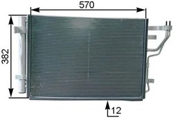 RADIATOR CLIMATIZARE MAHLE AC 442 000P - Compatibil cu HYUNDAI, KIA