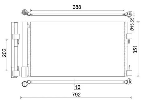 RADIATOR CLIMATIZARE MAHLE AC 486 000S - Compatibil cu RENAULT