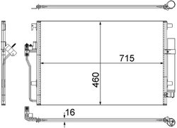 Radiator climatizare MAHLE AC 553 001S