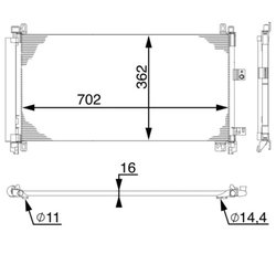 Radiator climatizare MAHLE AC 597 000S