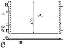 Radiator climatizare MAHLE AC 604 001S