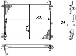 Radiator climatizare MAHLE AC 656 000P