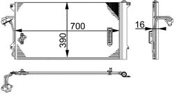 Radiator climatizare MAHLE AC 659 000S
