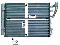 RADIATOR CLIMATIZARE MAHLE AC 709 000P - Compatibil cu HYUNDAI, KIA