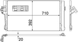Radiator climatizare MAHLE AC 762 000S