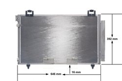 RADIATOR CLIMATIZARE MAHLE AC 814 000S - Compatibil cu TOYOTA