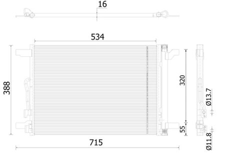 Radiator climatizare MAHLE AC 915 000S