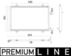 Radiator climatizare MAHLE AC 922 000P