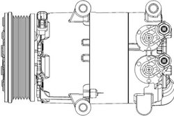 COMPRESOR CLIMATIZARE MAHLE ACP 310 000P - Compatibil cu FORD