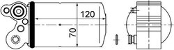 USCATOR AER CONDITIONAT MAHLE AD 101 000S - Compatibil cu VOLVO