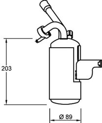 Uscator aer conditionat MAHLE AD 276 000P