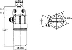 Uscator aer conditionat MAHLE AD 41 000S