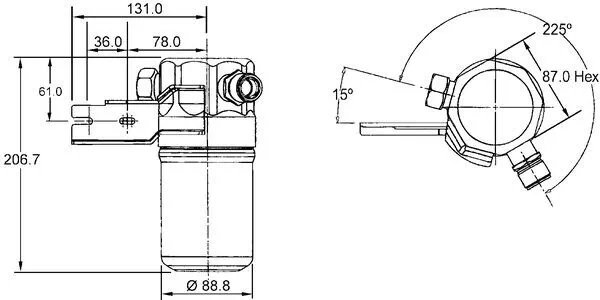 USCATOR AER CONDITIONAT MAHLE AD 42 000S - Compatibil cu AUDI