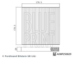 Filtru aer habitaclu Blue Print ADBP250029