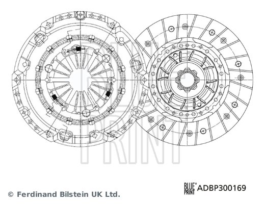 SET AMBREIAJ BLUE PRINT ADBP300169 - Compatibil cu VW