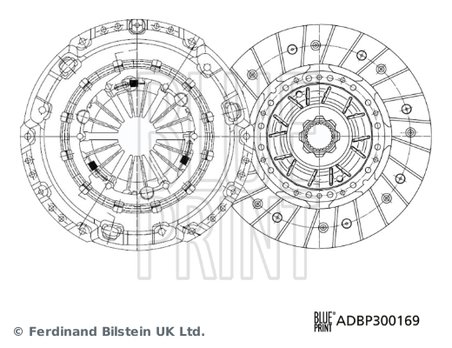 SET AMBREIAJ BLUE PRINT ADBP300169 - Compatibil cu VW