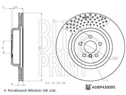 DISC FRANA BLUE PRINT ADBP430095 - Compatibil cu BMW