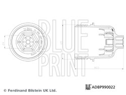 Capac carcasa filtru ulei Blue Print ADBP990022