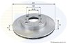 DISC FRANA COMLINE ADC0193V - Compatibil cu TOYOTA